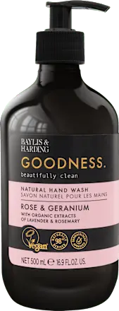 Flüssigseife Goodness Rose & Geranium, 500 ml Baylis & Harding
