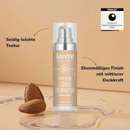 Foundation Hyaluron Liquid 01 Natural Ivory, 30 ml lavera NATURKOSMETIK