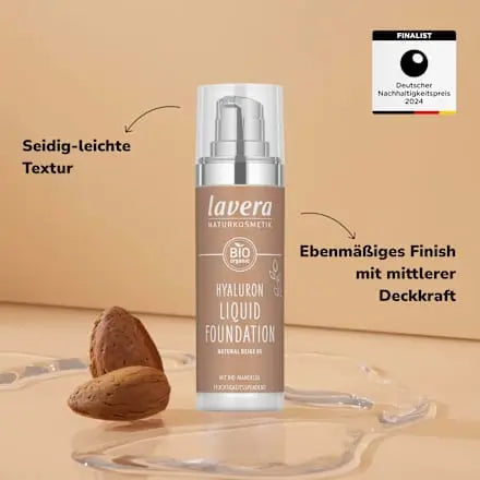 Foundation Hyaluron Liquid 05 Natural Beige, 30 ml lavera NATURKOSMETIK
