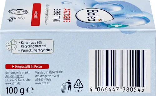 Seifenstück, Arztseife sensitive, 100 g Balea