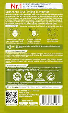 Tuchmaske AHA Peeling, 1 St Schaebens