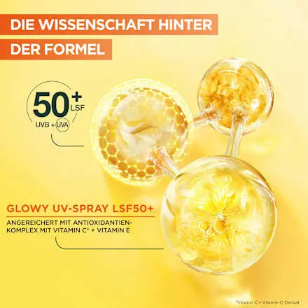 Vitamin C Glowy UV Over Make up Spray LSF 50+, 75 ml Garnier Skin Active