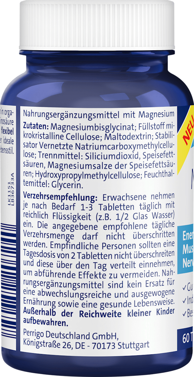Abtei Magnesium Bisglicinat Tabletten 60 St, 73 g