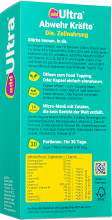 Abwehr Kräfte Kapseln 30 St, 21 g addUltra