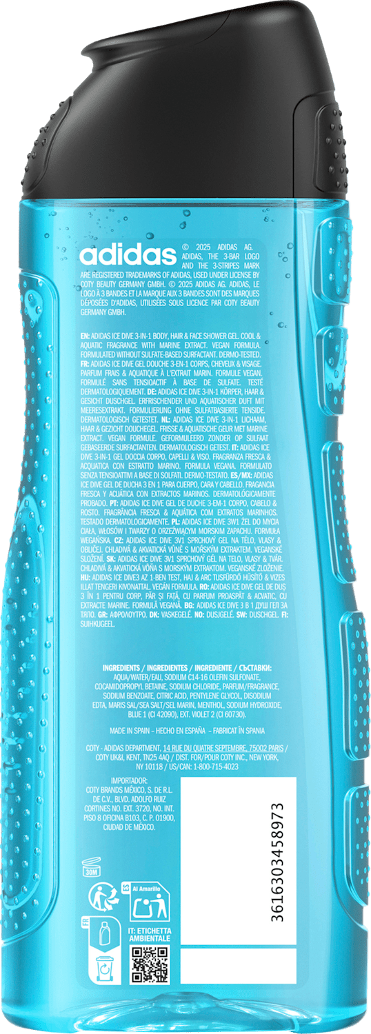 Douchegel Men Ice Dive 3in1, 400 ml