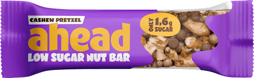 Nussriegel, Cashew Pretzel Low Sugar Nut Bar, 35 g