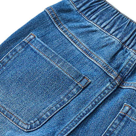 Jeans mit geradem Schnitt & Auto-Stickerei, blau, Gr. 92 92, 1 St