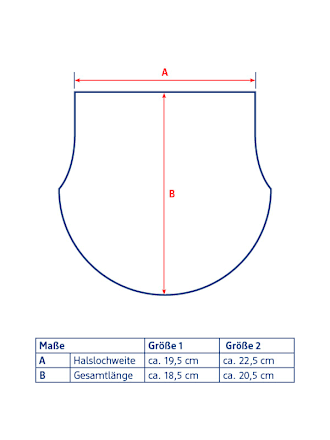 Loop Schal aus Bio-Wolle, blau, Gr. 2, 1 St