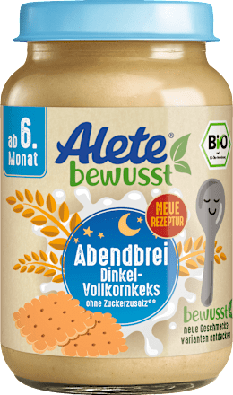 Abendbrei Dinkel Vollkornkeks ab dem 6. Monat, 190 g