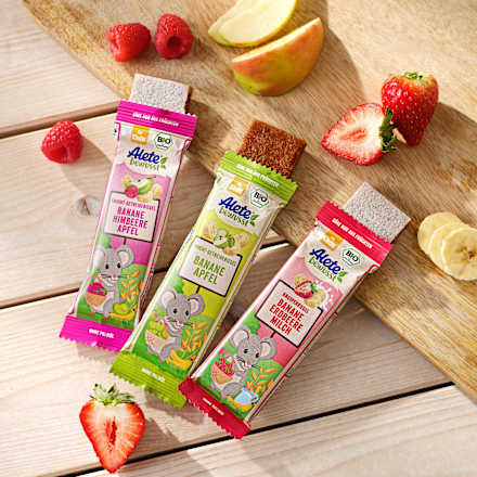 Fruchtriegel Banane-Apfel-Himbeere ab 3 Jahre, 25 g
