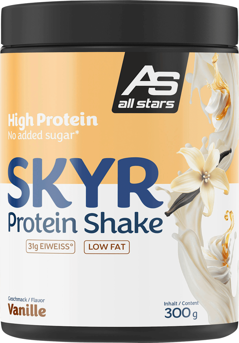 all stars Proteinpulver, Skyr Protein Shake Vanille, 300 g