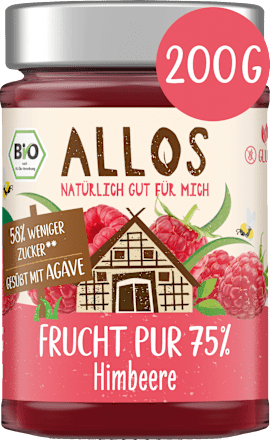 Fruchtaufstrich, Frucht Pur Himbeere 75% Frucht, 200 g