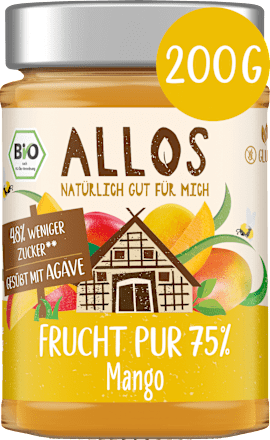Fruchtaufstrich, Frucht Pur Mango 75% Frucht, 200 g