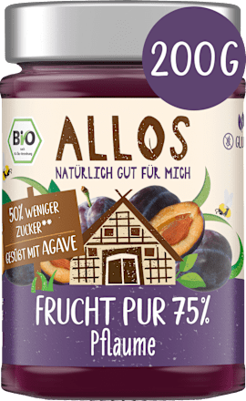 Fruchtaufstrich, Frucht Pur Pflaume 75% Frucht, 200 g