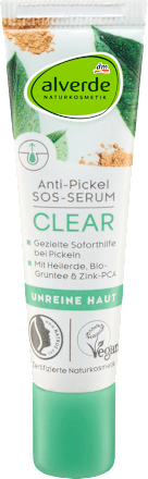 Anti-Pickel-SOS-Serum Heilerde & Grüntee, 15 ml alverde NATURKOSMETIK