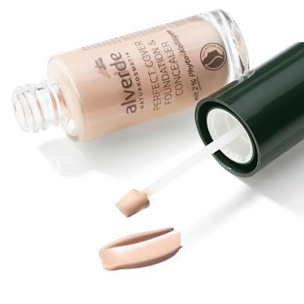 Foundation & Concealer Perfect Cover mit 2% Phyto-Kollagen 10 Vanilla, 25 ml