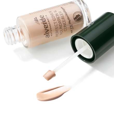 Foundation & Concealer Perfect Cover mit 2% Phyto-Kollagen 20 Almond, 25 ml