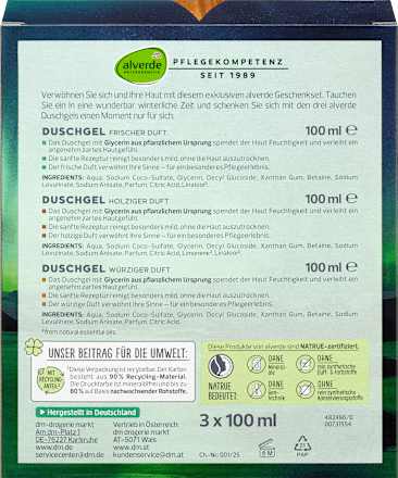 Cadeauset douchegels voor MANNEN 3-delig, 1 stuk