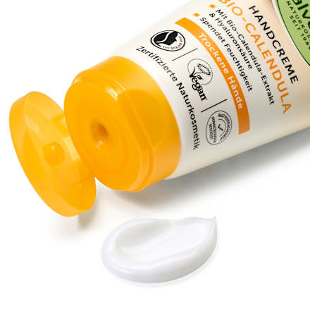 Hand- & Nagelcreme Calendula & Hyaluronsäure, 75 ml