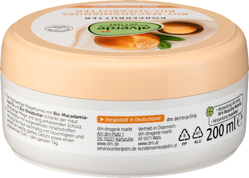 Körperbutter Macadamianuss, 200 ml