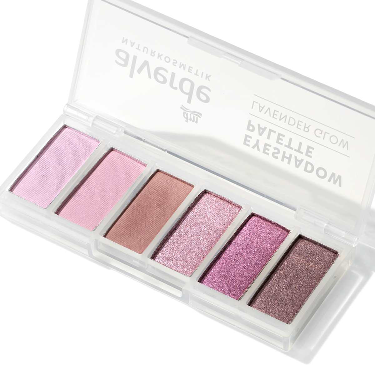 alverde NATURKOSMETIK Lidschatten Palette 60 Lavender Glow, 7,8 g