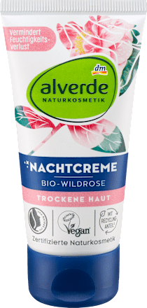 Nachtcreme Wildrose, 50 ml alverde NATURKOSMETIK