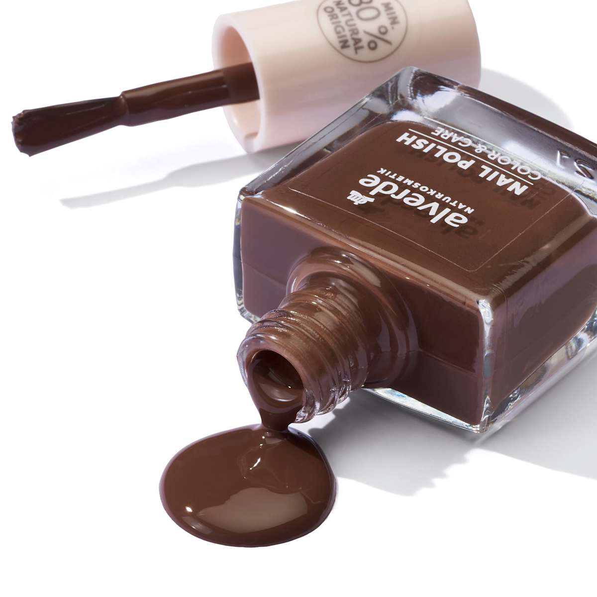 alverde NATURKOSMETIK Nagellack Color & Care 280 Chocaholic, 10 ml