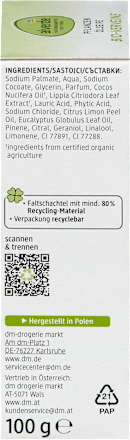 Seifenstück Pflanzenölseife mit Verveine, 100 g
