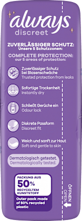 discreet Einlagen Inkontinenz Ultimate Nacht, 8 St always