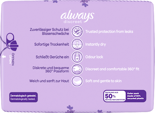 Discrete Incontinentiebroeken Plus maat L, 9 stuks