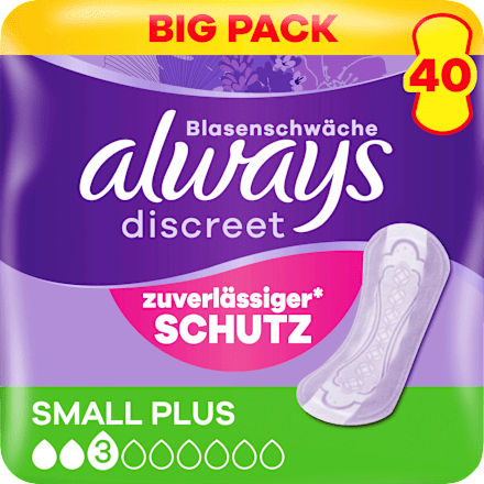 Einlagen Inkontinenz Small Plus, Big Pack, 40 St