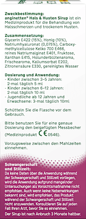 Hals + Husten Sirup, 100 ml