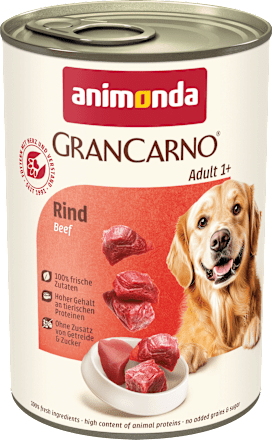 Nassfutter Hund mit Rind, 400 g