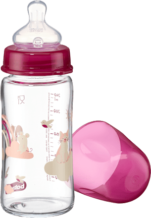 Babyflasche aus Glas Weithals, beere, von Geburt an, 240 ml, 1 St
