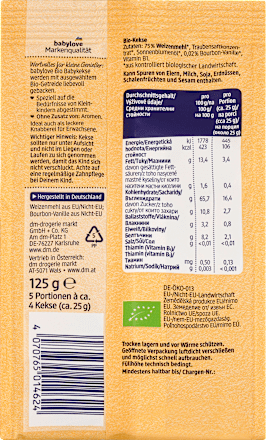 Babykekse Vanille ab 1 Jahr, 125 g