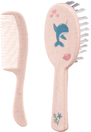 Bürstenset rosa Delfin 2tlg, 1 St