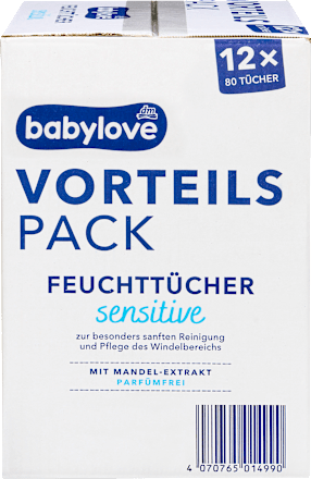 Feuchttücher sensitive (12x80 St), 960 St