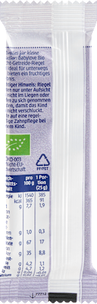 Frucht-Getreide-Riegel Apfel-Aroniabeere ab 1 Jahr, 25 g