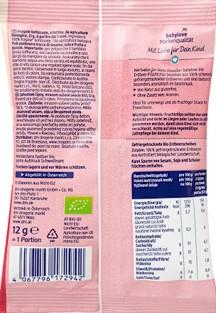 Kindersnack Erdbeer-Fruchtchips ab 3 Jahren, 12 g
