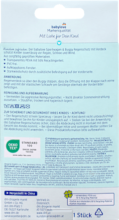 Regenschutz für Sportwagen & Buggy, 1 St