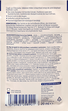 Schaumbad mild sensitive, 20 ml
