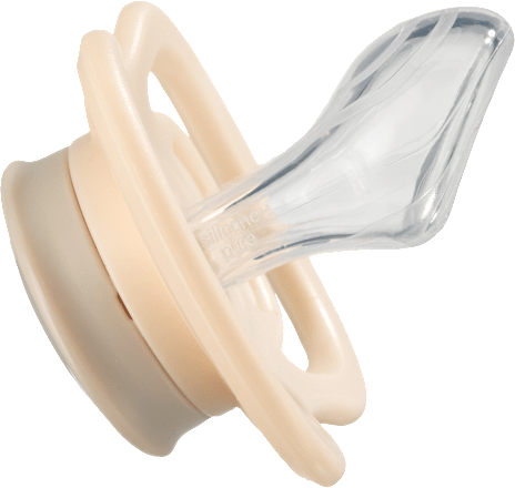 Schnuller Air Silikon anatomisch, braun/grün, Gr.2, 5-18 Monate, 2 St babylove