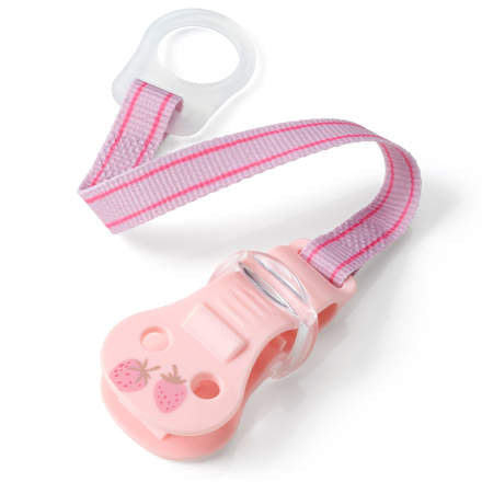 Schnullerband rosa Erdbeere, 1 St