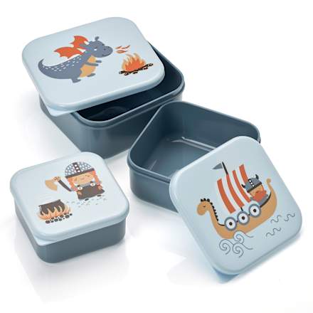 Snackboxen blau, 3-teilig, 1 St