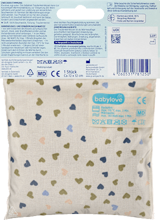 Traubenkernkissen Herz beige, 1 St