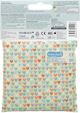 Traubenkernkissen Herzen, 1 St babylove