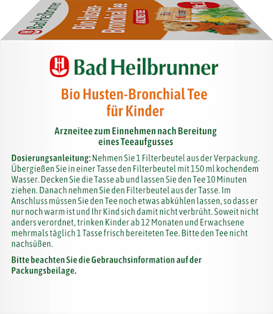 Arzneitee, Husten-Bronchial Tee für Kinder (12 Beutel), 18 g