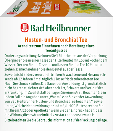 Arzneitee, Husten- & Bronchial Tee (12 Beutel), 24 g