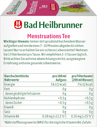 Kruidenthee "Menstruatiethee" (8 zakjes), 16 g