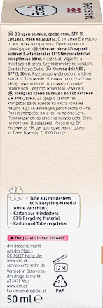 Balea BB Cream medium huidskleur SPF 15, 50 ml